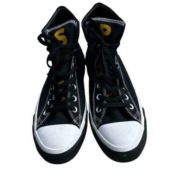 Converse Chuck Taylor All Star Seek Peace High Top Sneakers Men's 9 Black - Picture 3 of 7